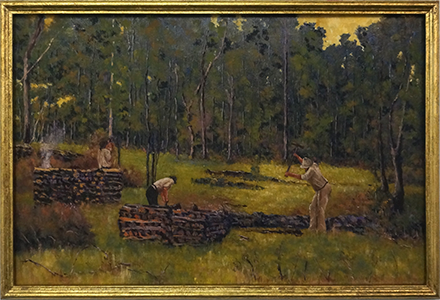 The timber cutters Mackie after Tom Roberts